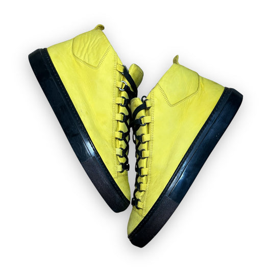 EU41 - US8 - UK7 • Balanciaga Arena High Leather Yellow