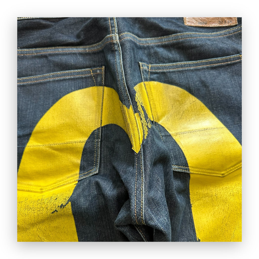 Jeans Evisu Daicock Lot 2000 Yellow