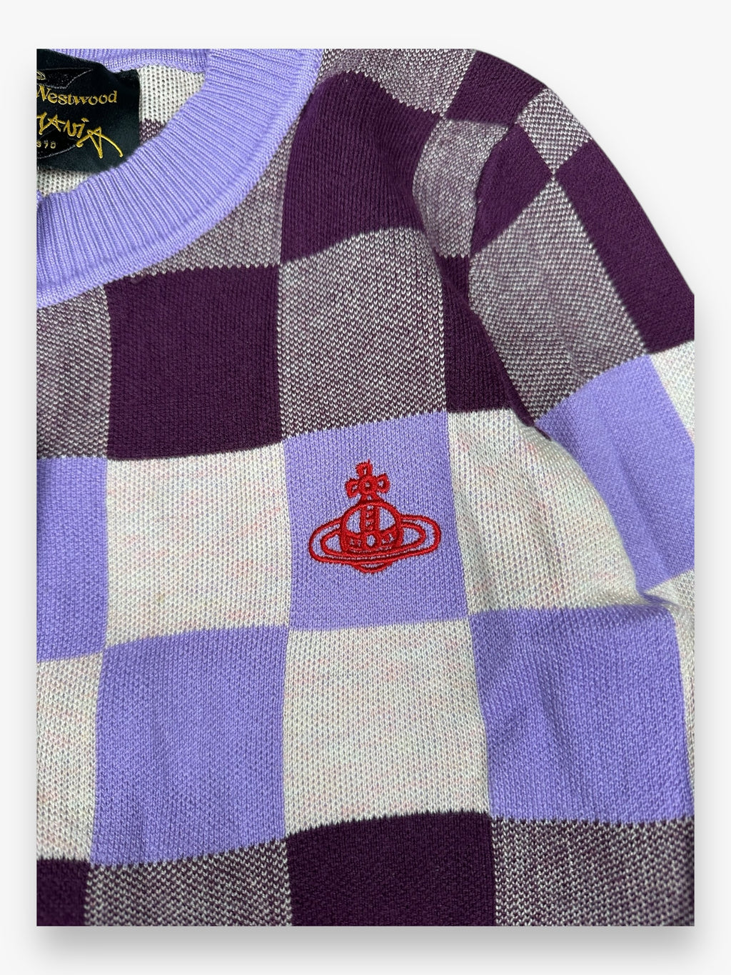 Vivienne Westwood Anglomania Patchwork Cardigan Purple