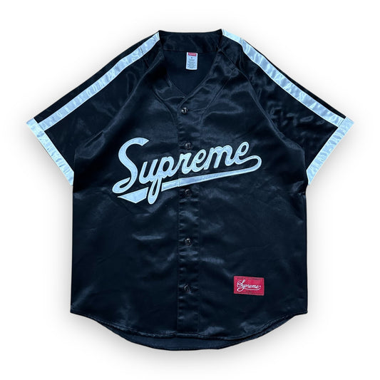 Jersey Supreme Satin Baseball Black SS17 (M)