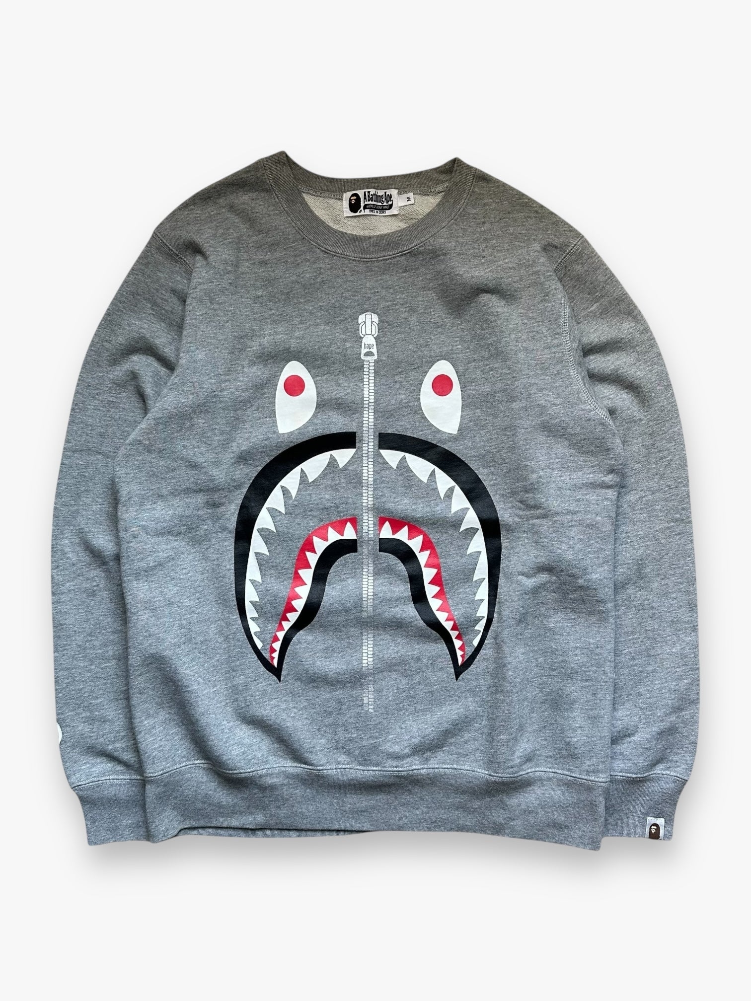 BAPE Shark Gray Crewneck Sweatshirt