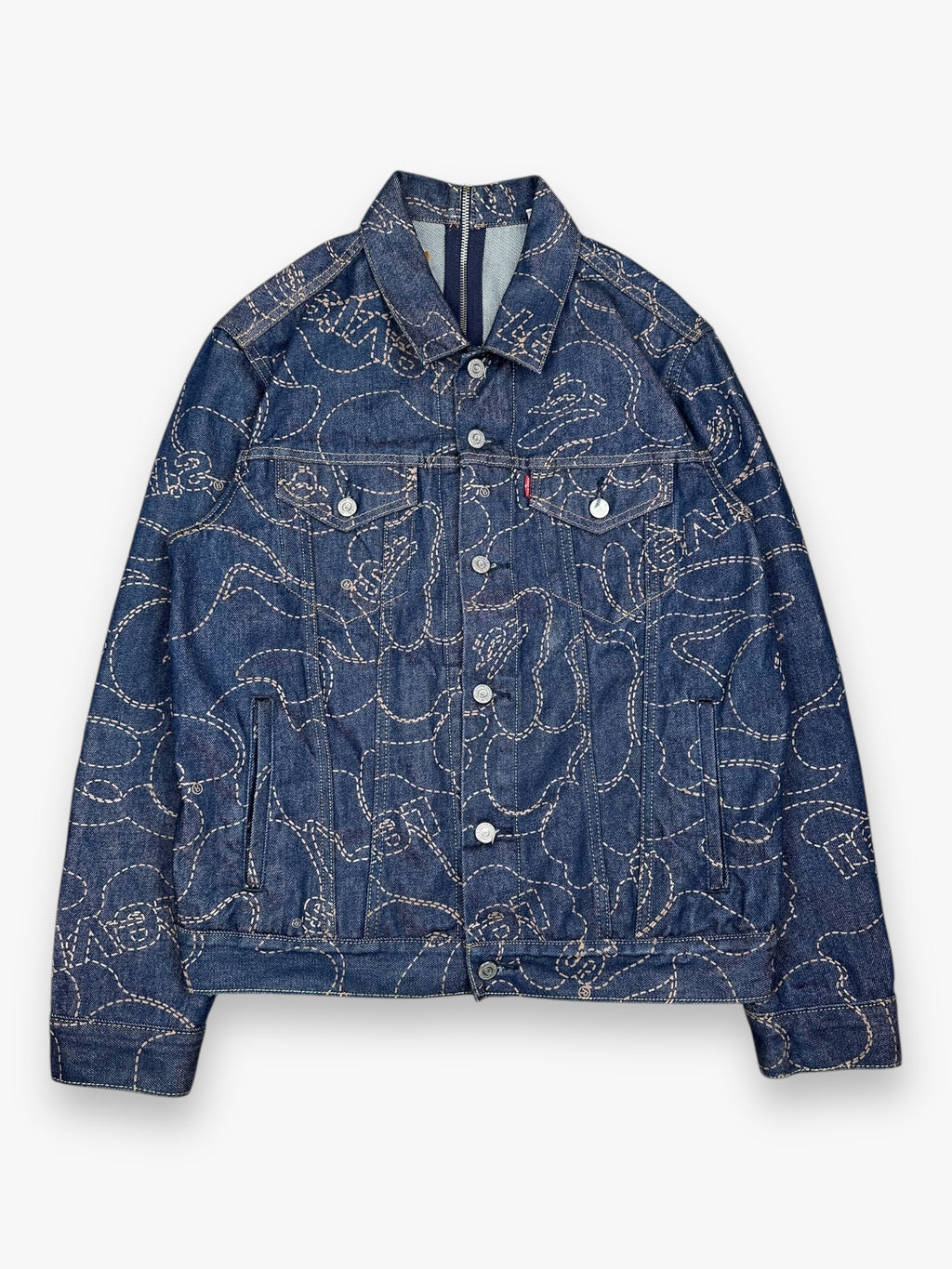 BAPE Levi’s Zip Denim Jacket Indigo SS21