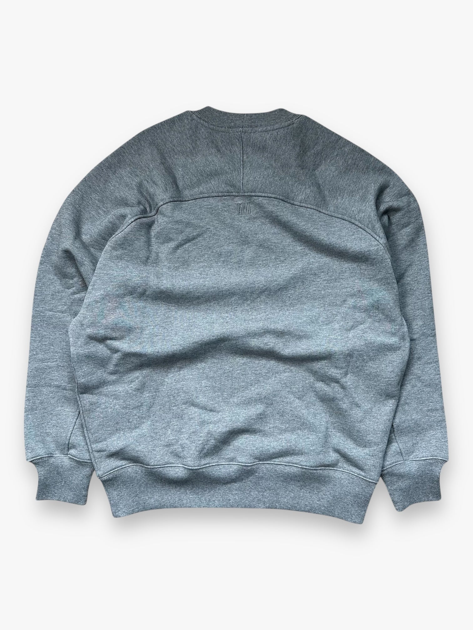 Ami Paris Gray Crewneck Sweatshirt
