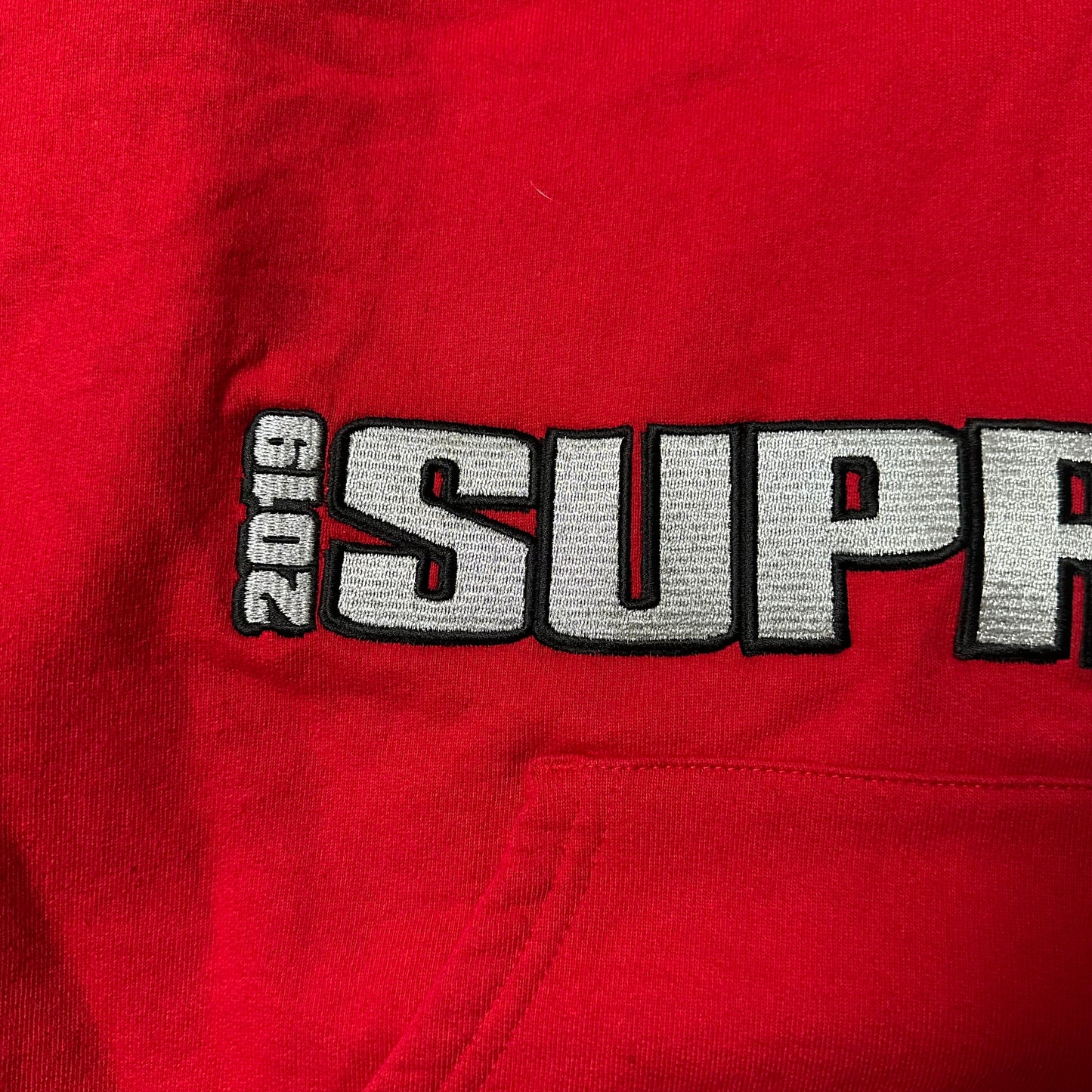 Sweatshirt Hoodie Supreme Blockbuster Red SS19 (M)