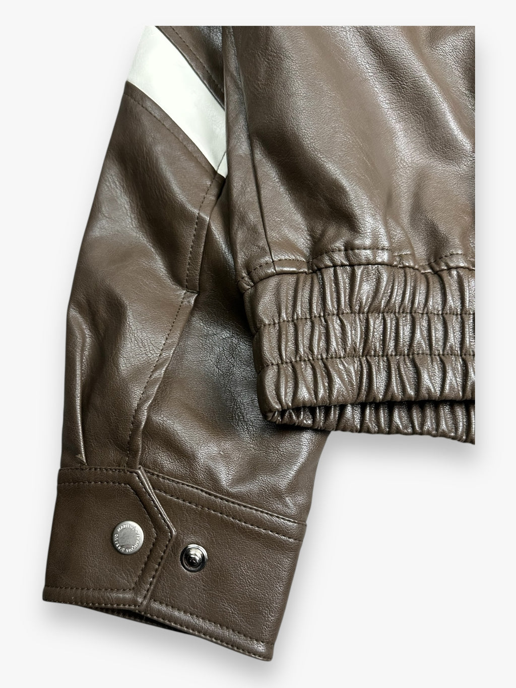Marithe + Francois Girbaud Leather Jacket Brown