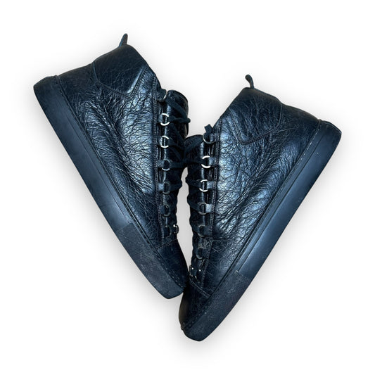 EU44.5 - US10.5 - UK9.5 • Balanciaga Arena High Leather Black