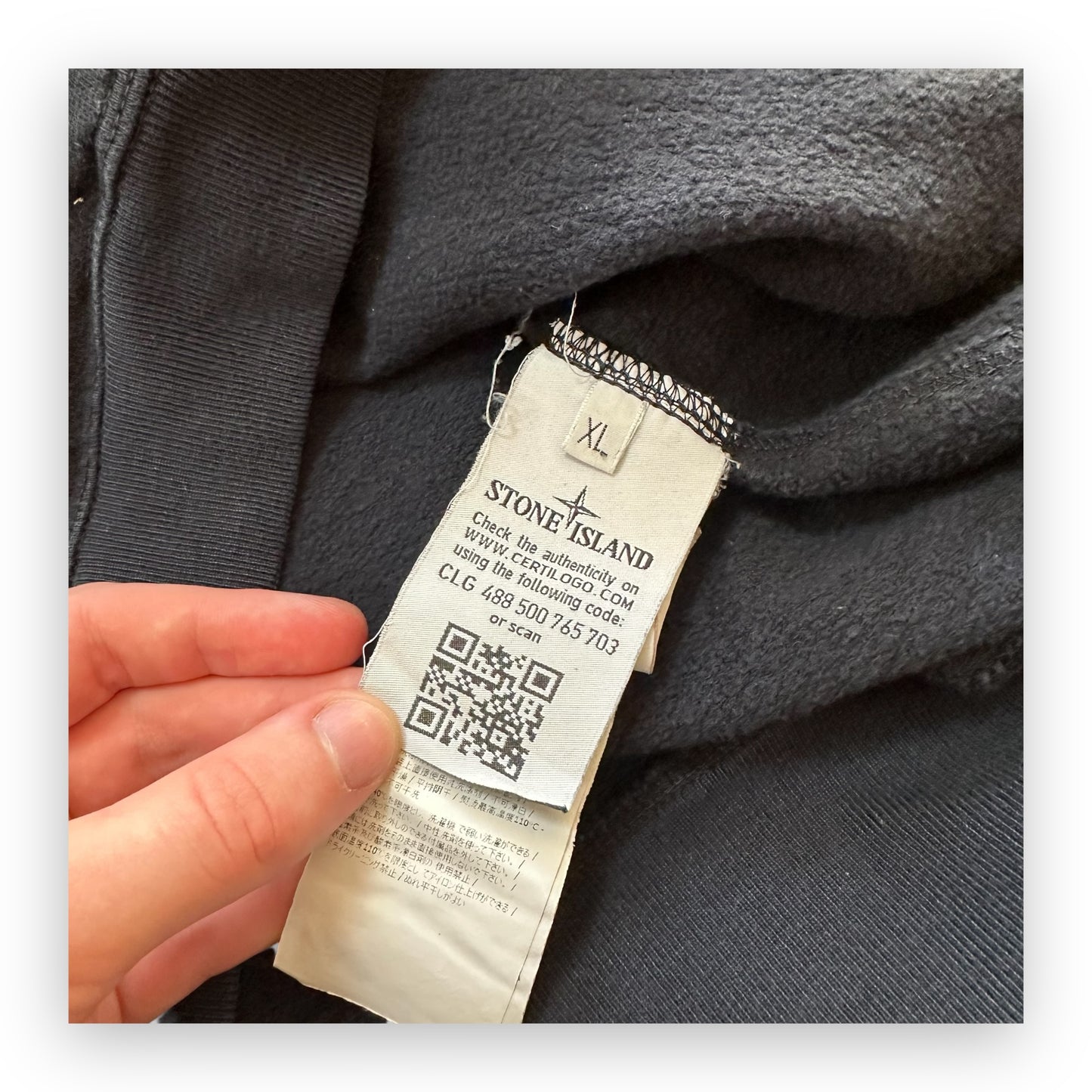 Sweatshirt Crewneck Stone Island Navy (XL)