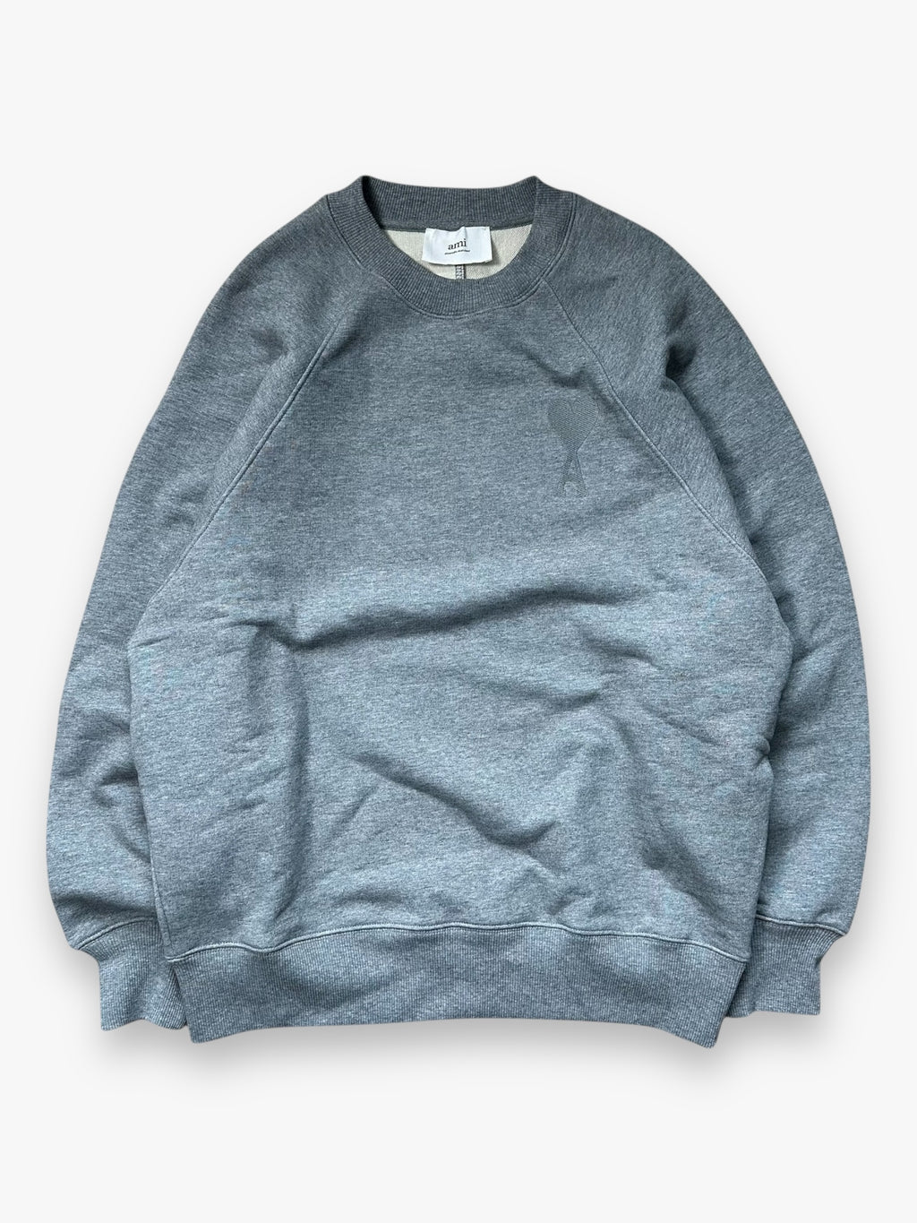 Sweatshirt Crewneck Ami Paris Grey