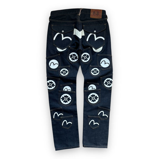 Jeans Evisu Multipocket Seagull White (M)