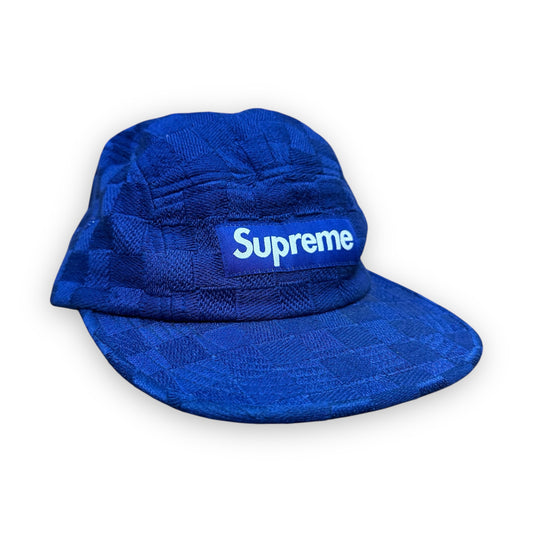 Cap Supreme Checker Weave Camp Royal FW17