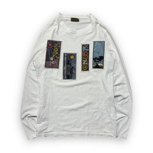 Tee Longsleeve KENZO Art White vintage (S)