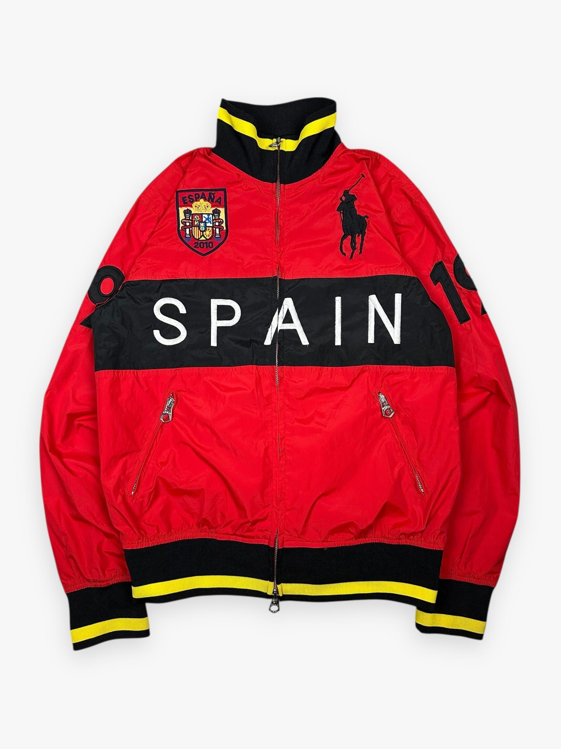 Jacket Ralph Lauren Nylon Flag Spain Red vintage