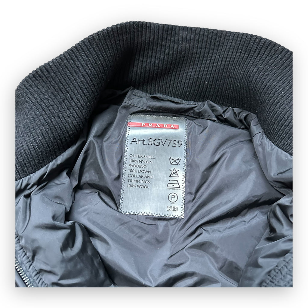 Puffer Jacket Prada Sport Black AW06