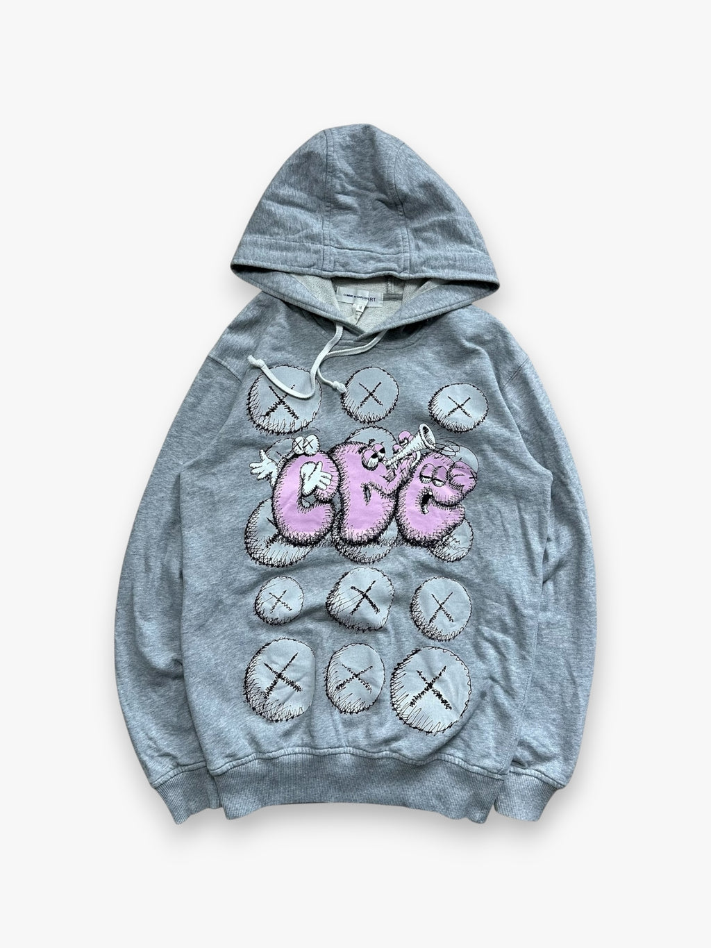 Sweatshirt Hoodie Comme des Garcons SHIRT x KAWS Grey