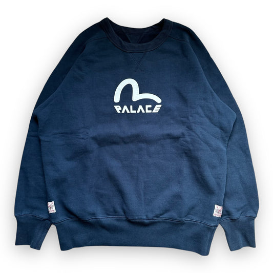 Sweatshirt Crewneck Evisu Palace Reversible Navy SS20 (L)