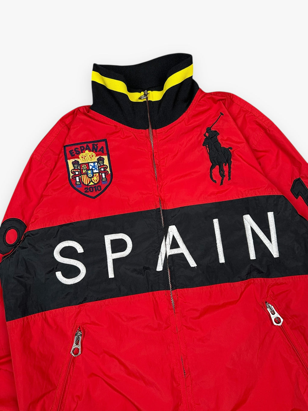 Jacket Ralph Lauren Nylon Flag Spain Red vintage