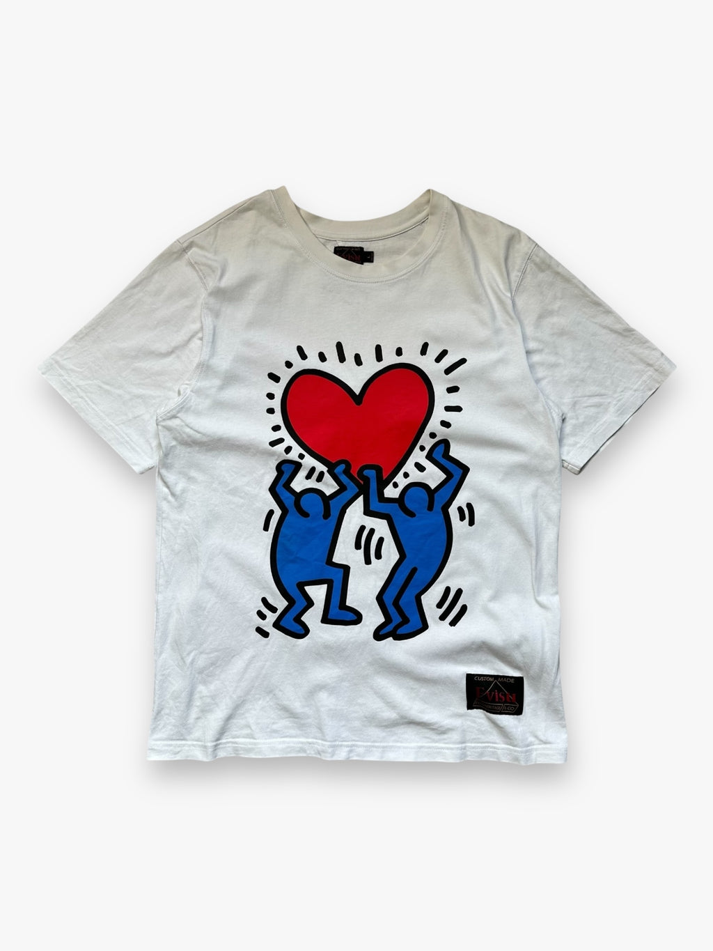Tee Evisu x Keith Haring White