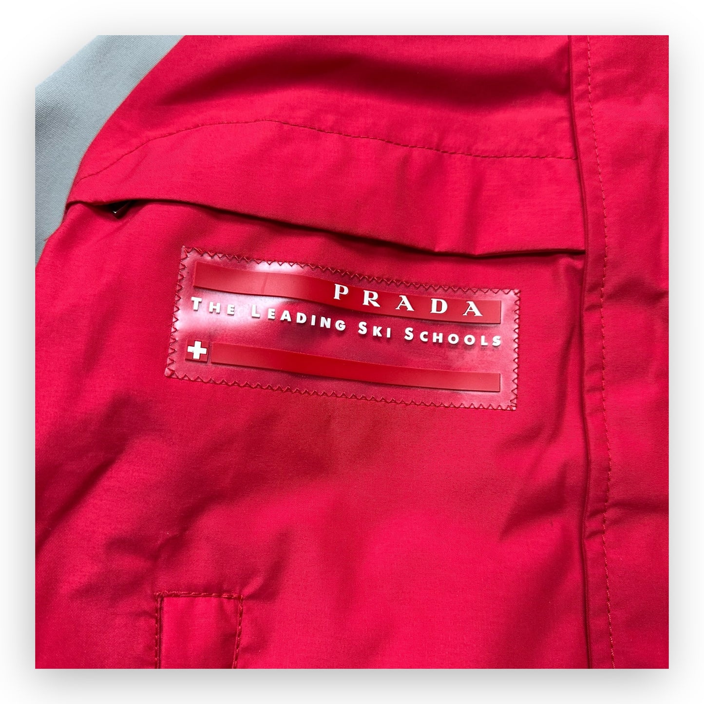 Jacket Prada Sport Gore-Tex Ski Red Grey vintage (M)
