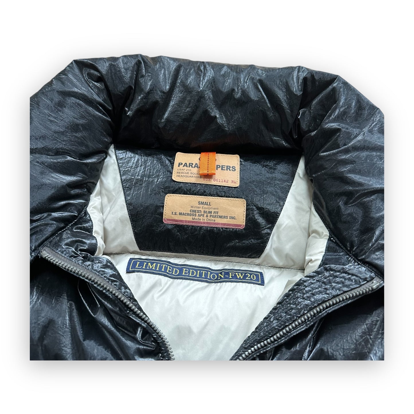 Puffer Jacket PJS Parajumpers Limited Edition Patent Black FW20 (S)
