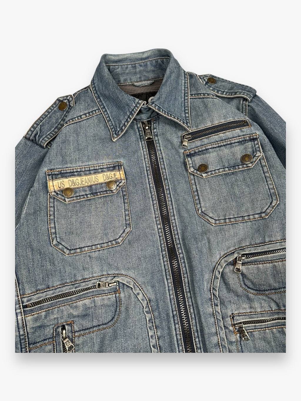 Jacket Denim Dolce & Gabbana Marine Light Blue