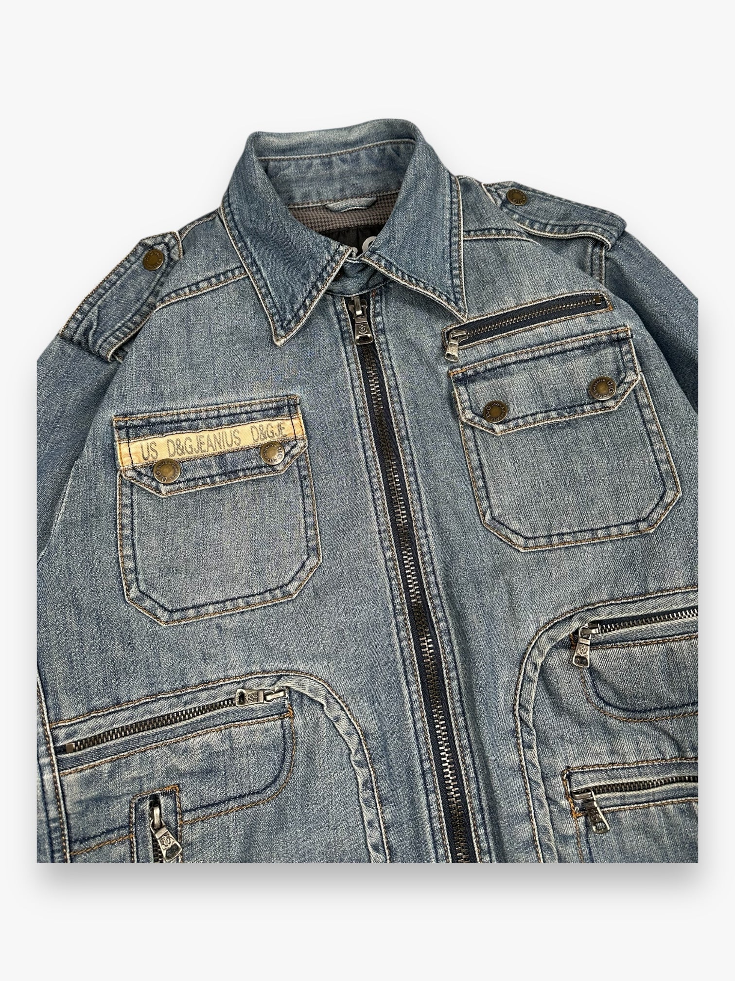 Jacket Denim Dolce & Gabbana Marine Light Blue