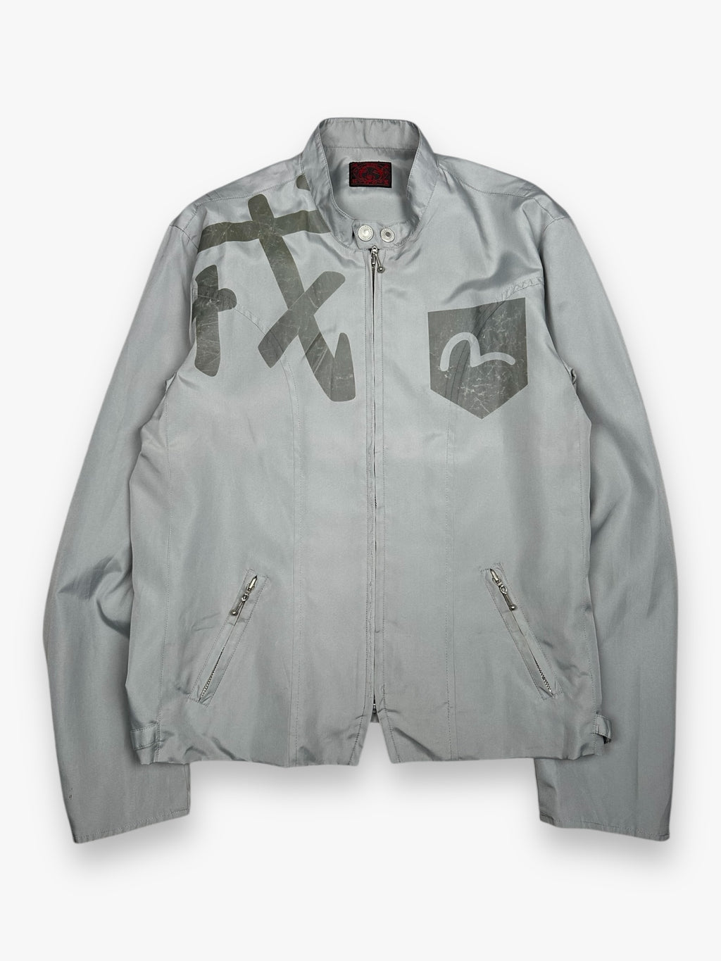 Evisu Zip Up Light Jacket Light Blue