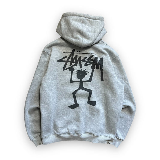 Sweatshirt Hoodie Stussy Warrior Man Grey (L)