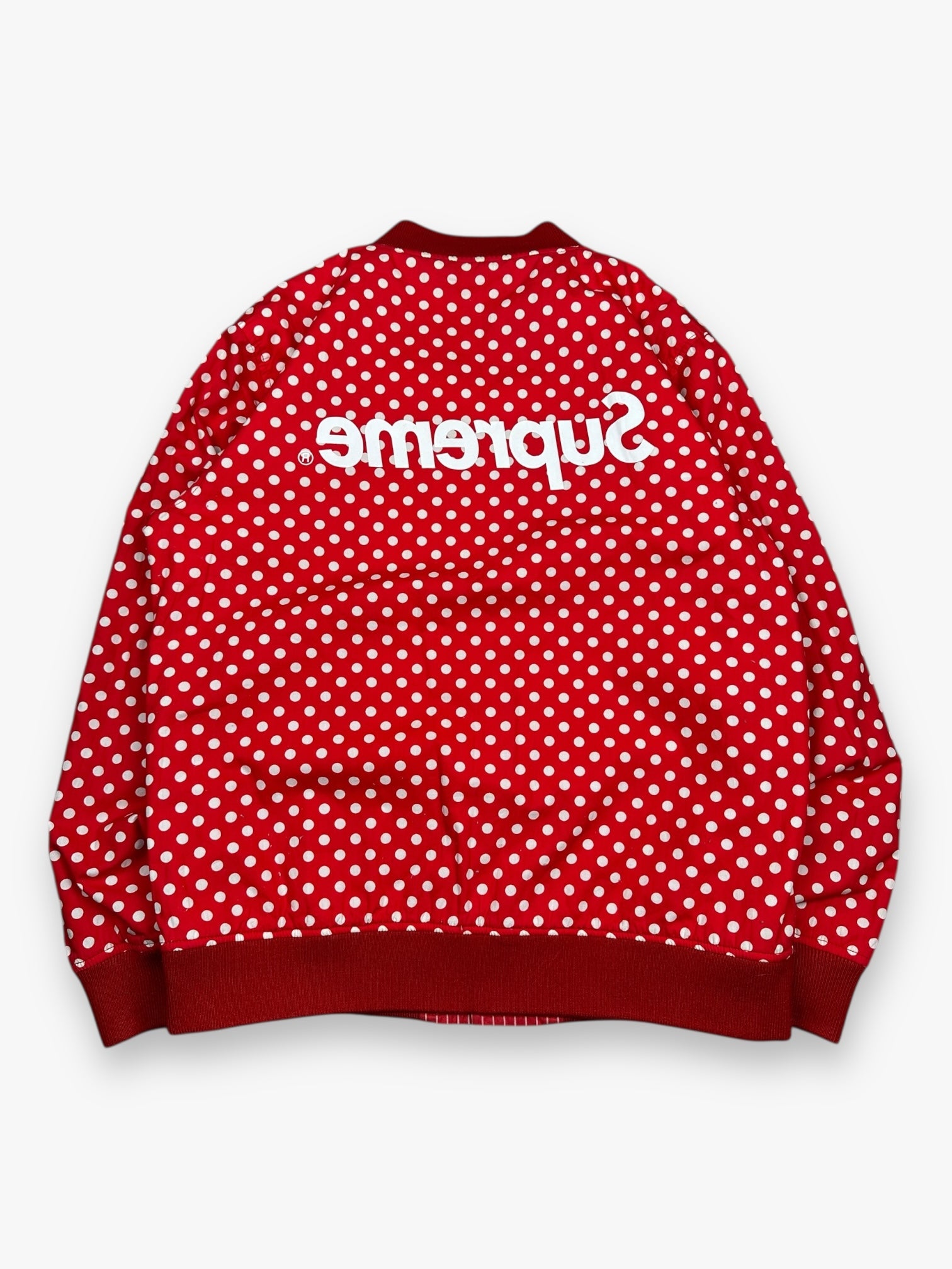 Supreme Comme des Garcons SHIRT Reversible Bomber Jacket Harold Hunter Red SS14