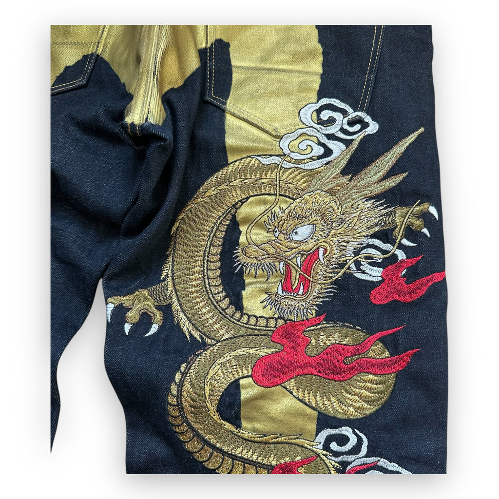 Jeans Evisu Daicock Dragon Gold Lot 2008