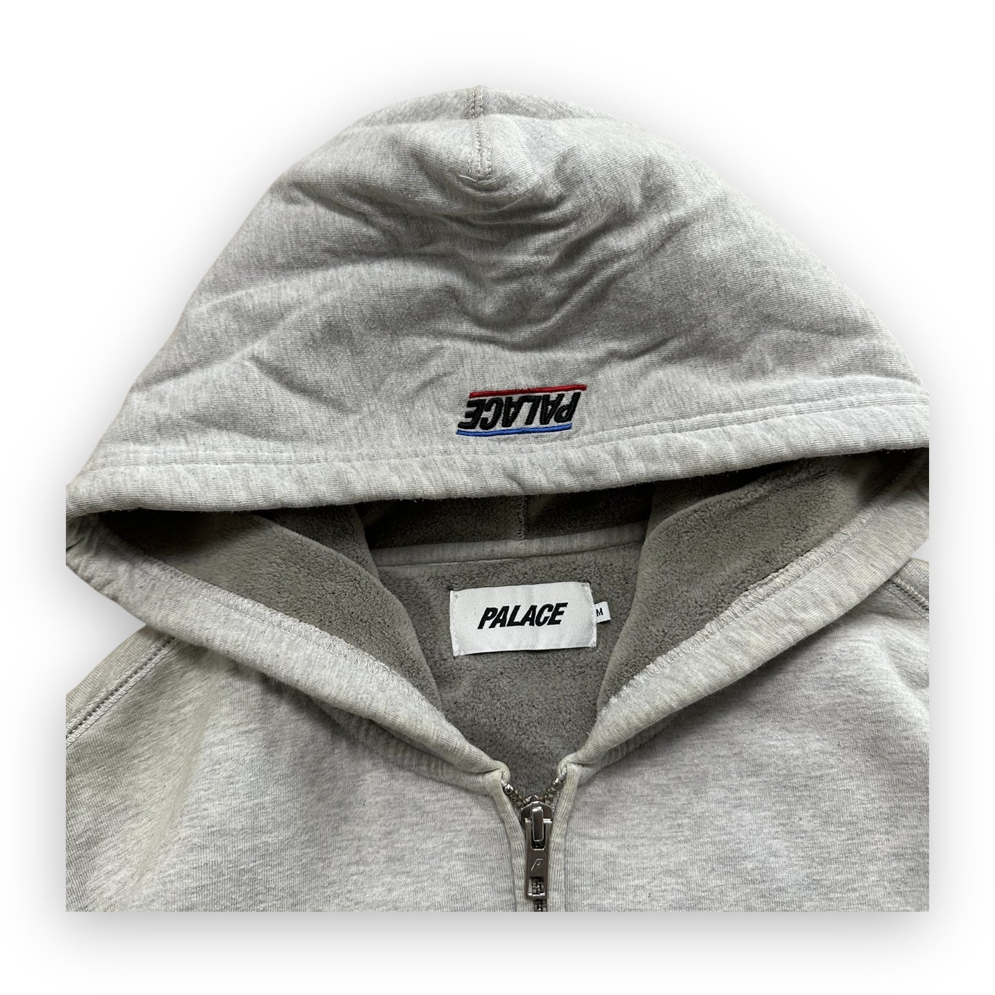 Sweatshirt Hoodie Zip Palace Ard Quality Grey (M)