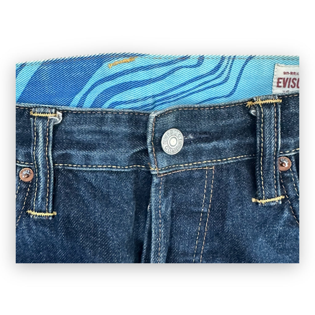 Jeans Evisu Daicock Lot 2000 Red/Blue