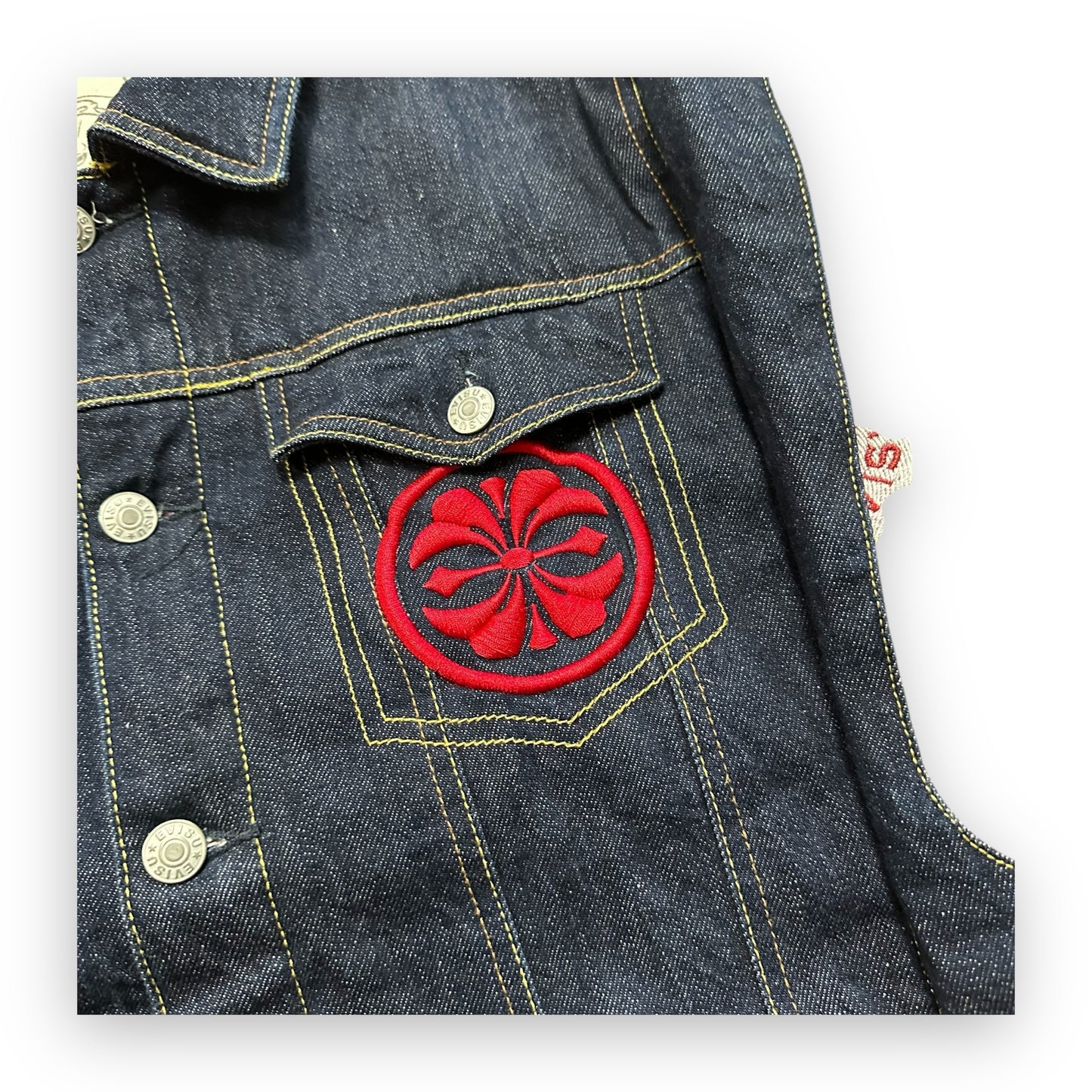 Jacket Evisu Denim Quilted Daicock Limited Edition Embroidery Seagull (L)