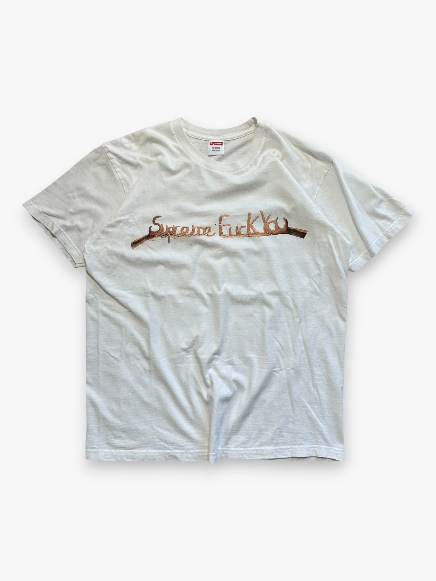 Tee Supreme Fuck You White FW18