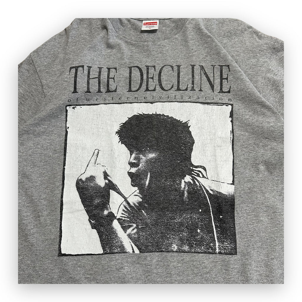 Tee Supreme Decline of Western Civilization Heather Grey FW17