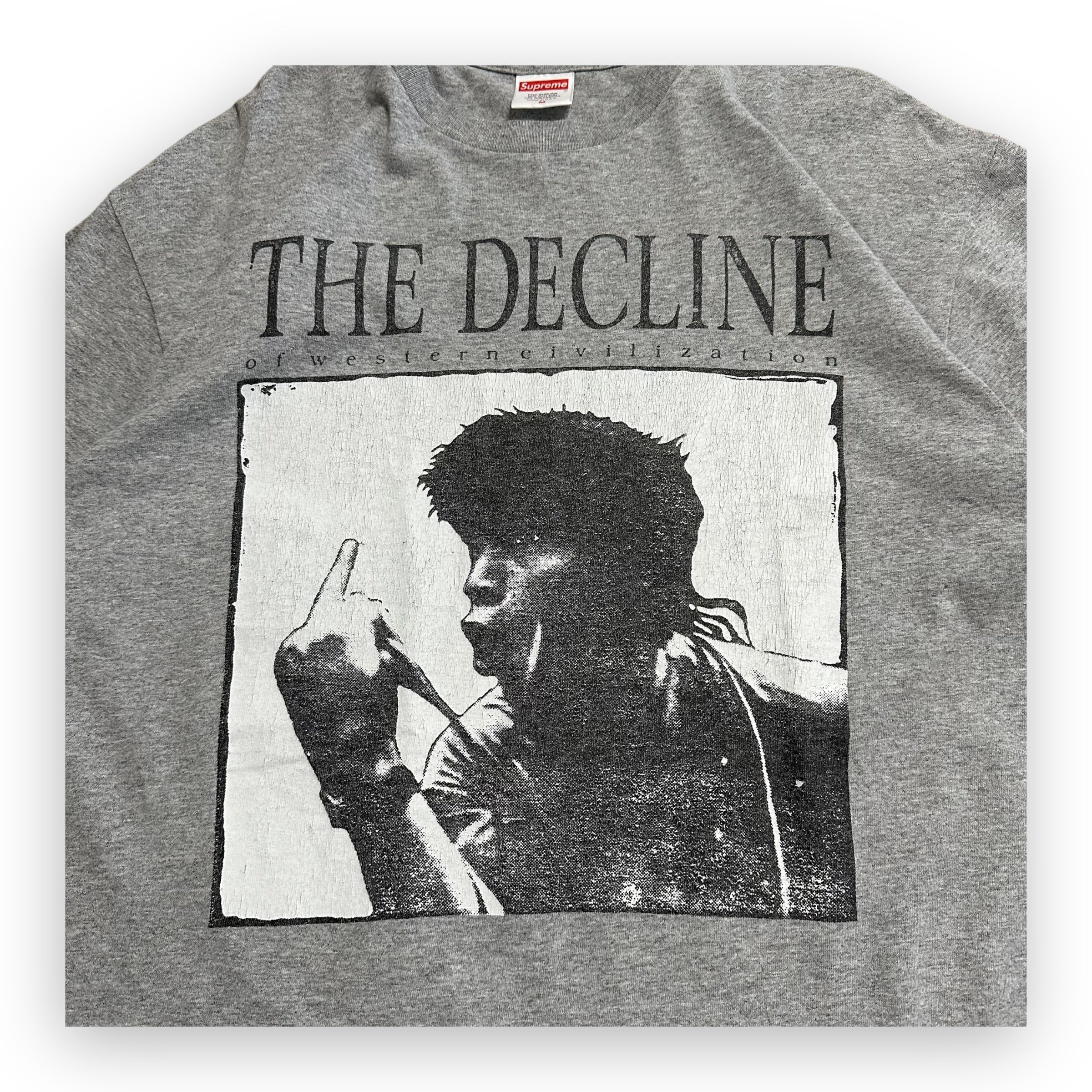 Tee Supreme Decline of Western Civilization Heather Grey FW17