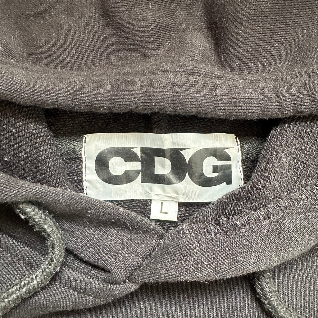 Sweatshirt Hoodie CDG Stussy Black