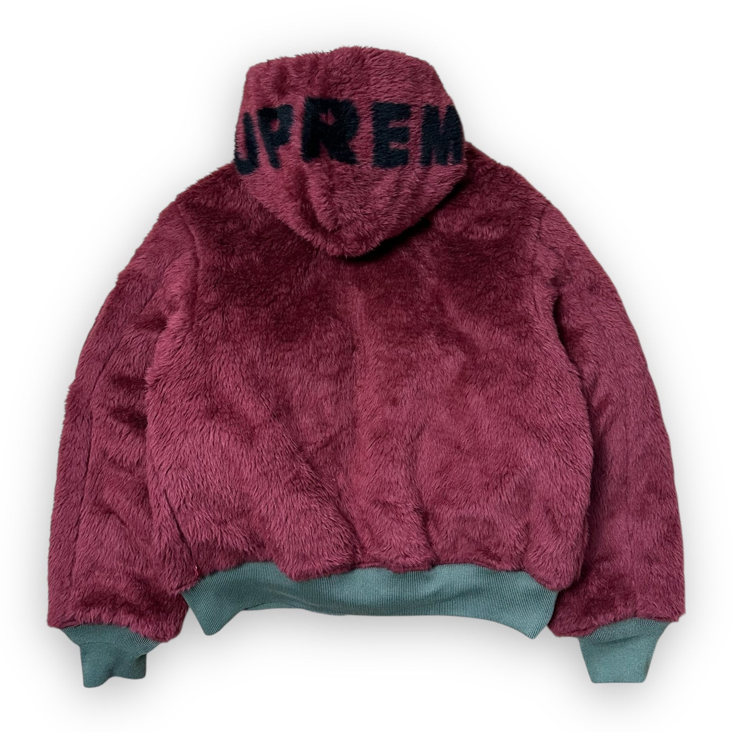 Jacket Supreme Reversible Bomber Faux Fur MA-1 Olive FW22 (M)