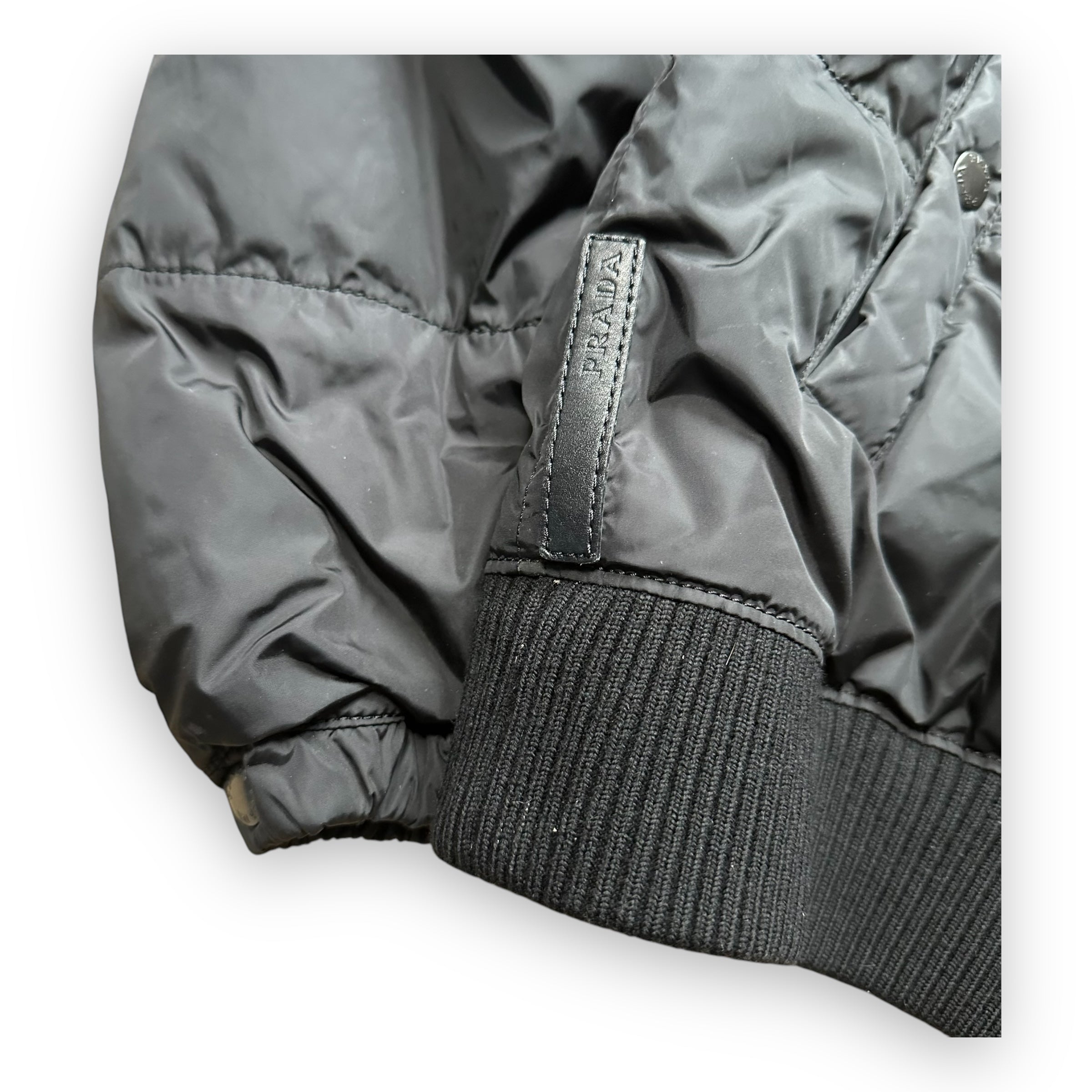 Puffer Jacket Prada Sport Black AW06