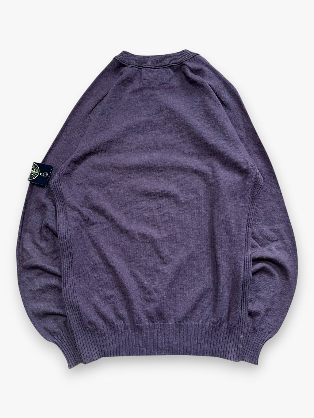 Sweater Stone Island Knit Wool Burgundy Purple