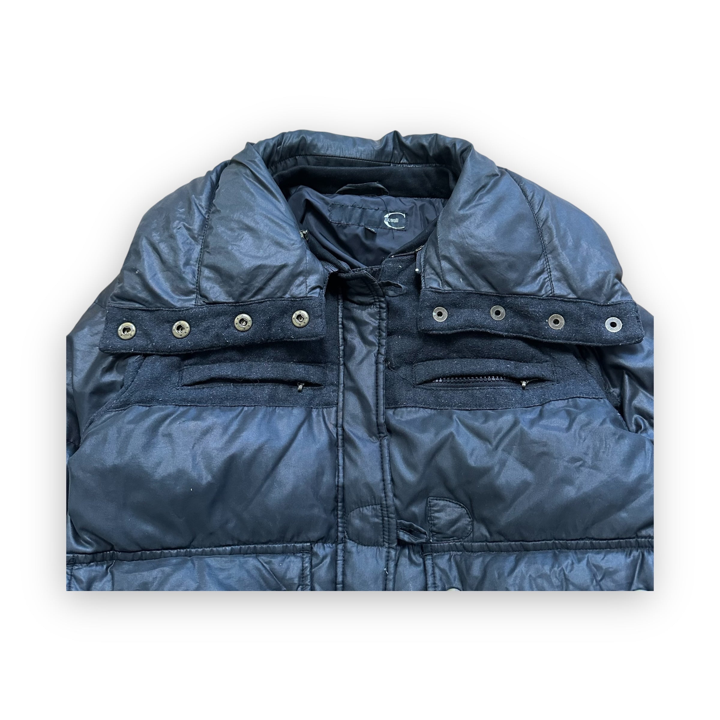 Puffer Jacket Roberto Cavalli Black vintage