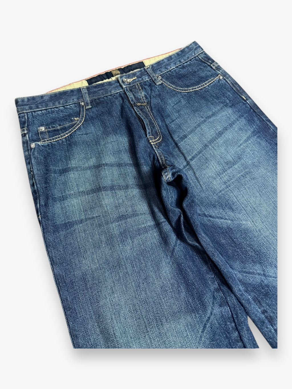 Marithe + Francois Girbaud SAMPLE Bootcut Jeans Faded Blue