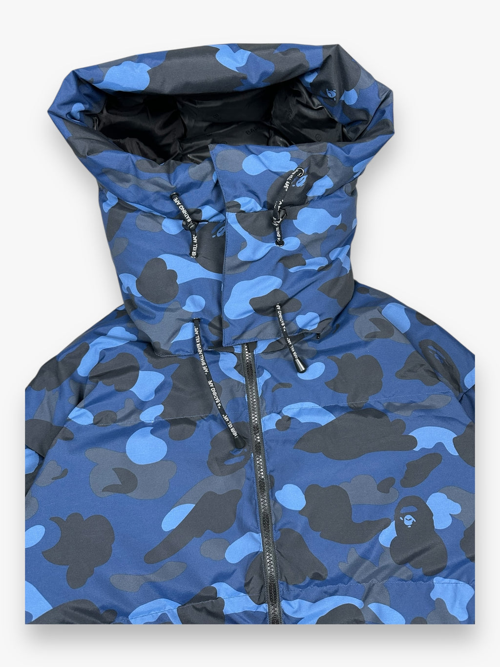 BAPE Puffer Jacket Blue Camo FW22