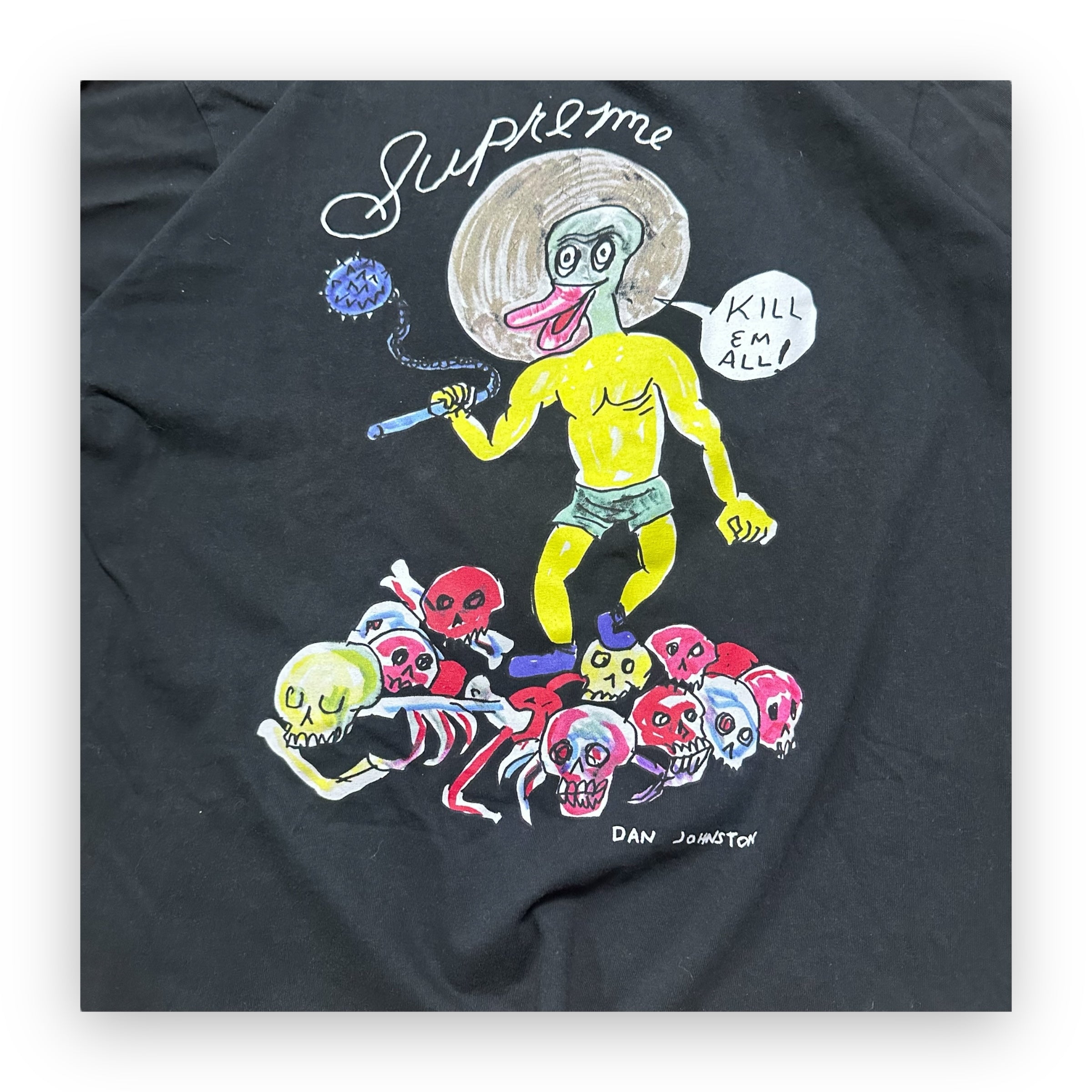 Tee Supreme Daniel Johnston Kill Em All Black SS20