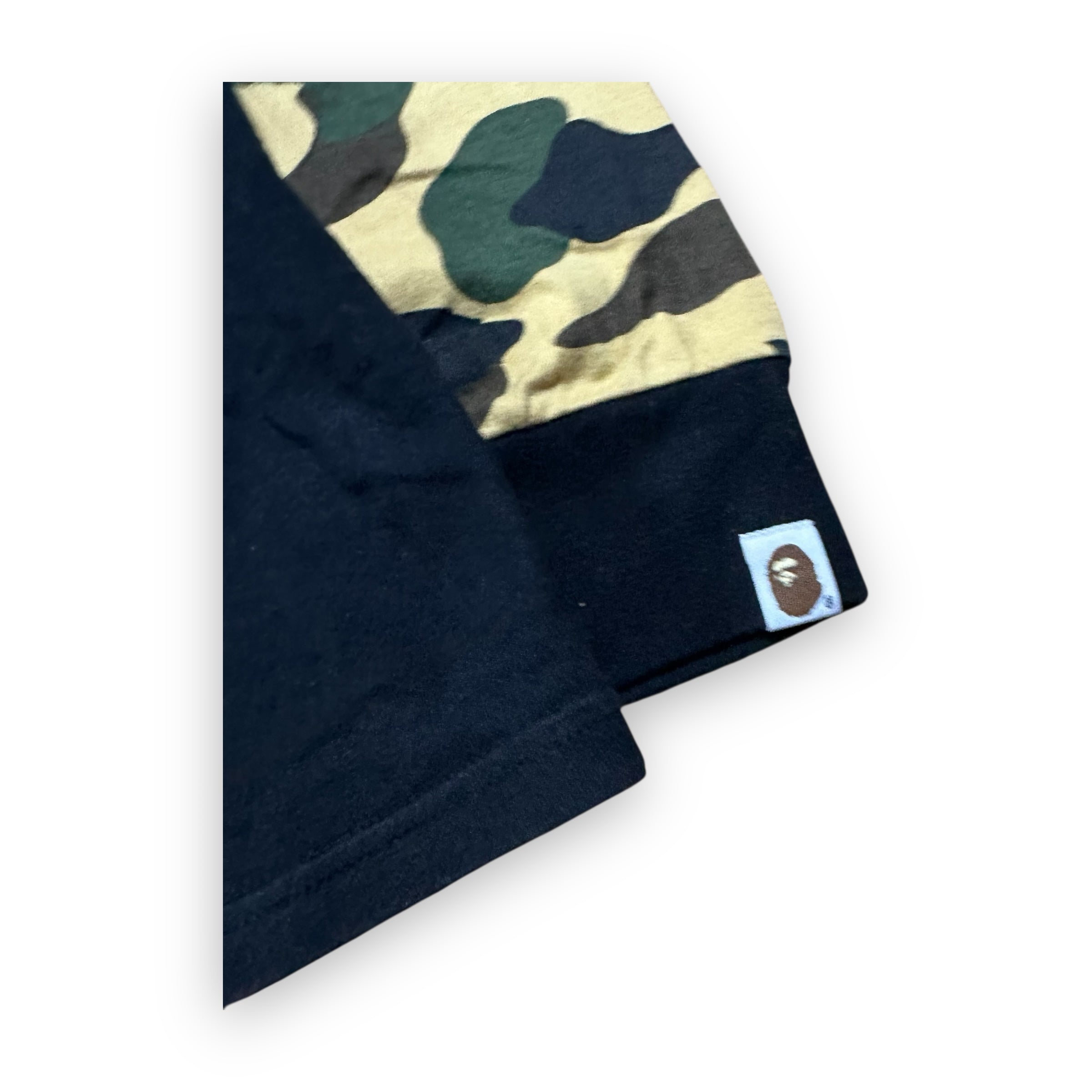 Tee Longsleeve BAPE 1st Camo Shark Black/Yellow FW18