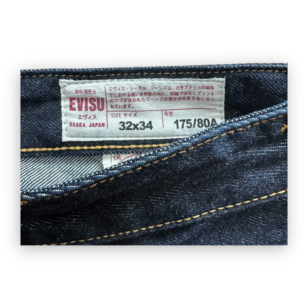 Jeans Evisu Daicock Embroidery Limited Edition Lot 2008 Red/Gold