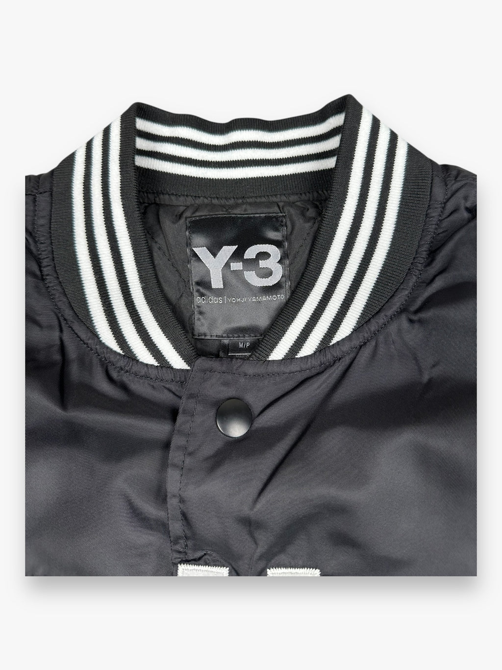 Y-3 Yohji Bomber Jacket Letters Black