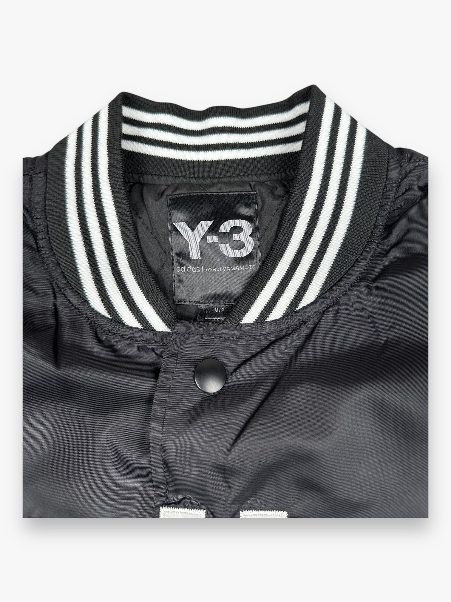 Y-3 Yohji Bomber Jacket Letters Black