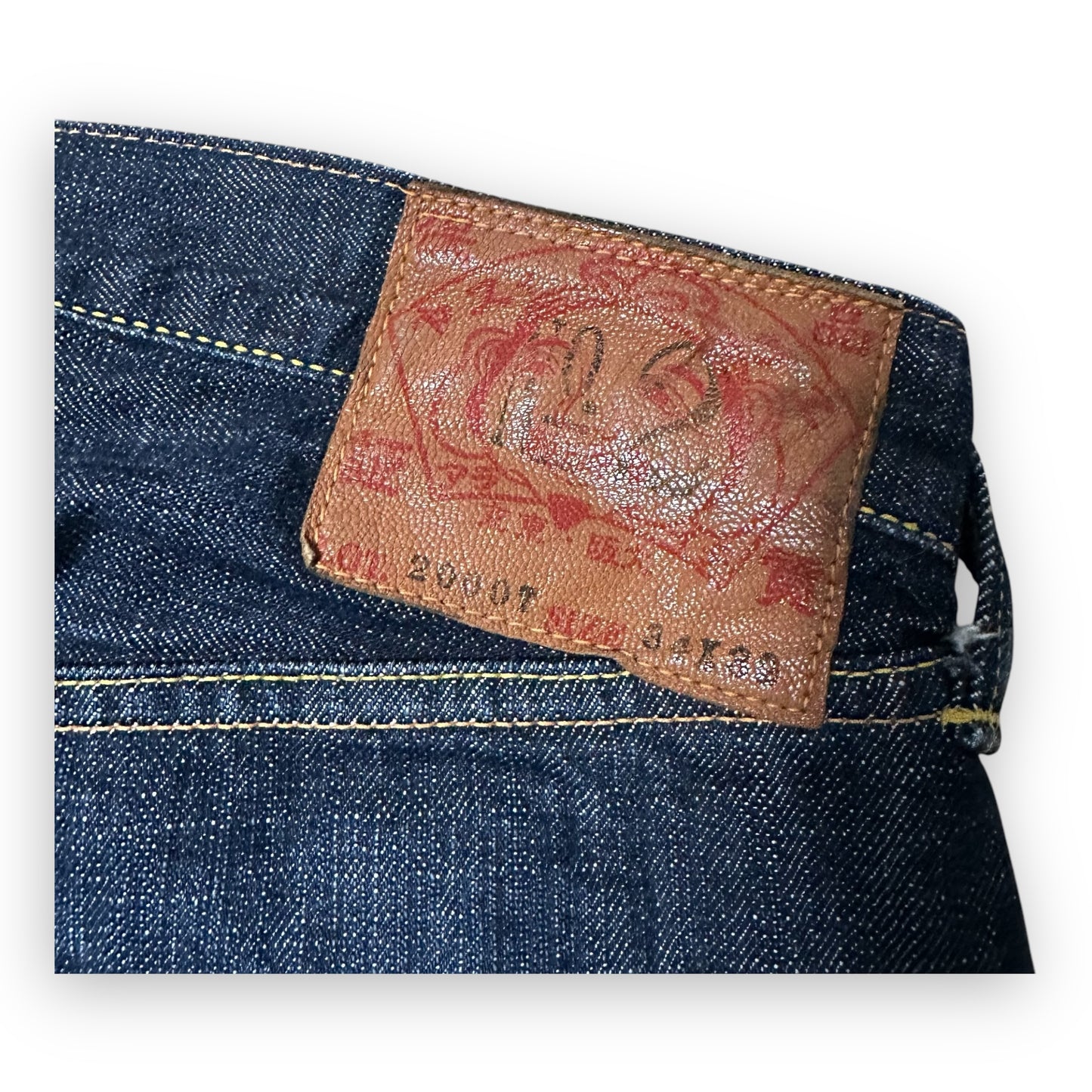Jeans Evisu Daicock Made in Japan Lot 2000T turquoise (S)