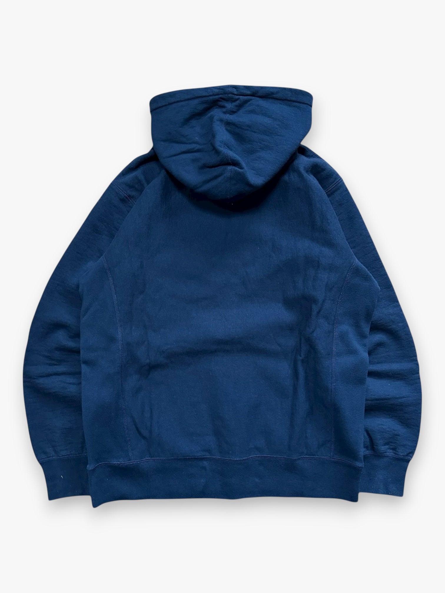 Sweatshirt Hoodie Supreme Perforated Leather Navy FW18