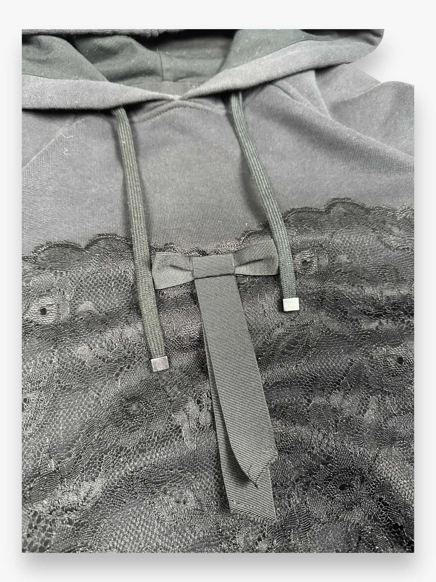 Sweatshirt Hoodie Dolce & Gabbana Lace Black